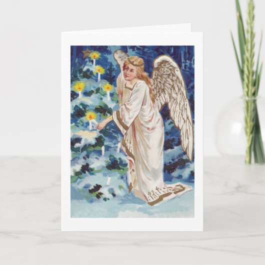Weihnachtskarte mit Angel Feiertagskarte (Vorderseite)