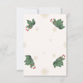 Weihnachtskarte mit Aquarellfarben, nicht im Foto Dankeskarte (Rückseite)