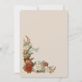 Weihnachtskarte mit Baby Jesus in der Krippe Einladung (Rückseite)