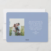 Weihnachtskarte mit Band Feiertagskarte (Rückseite)