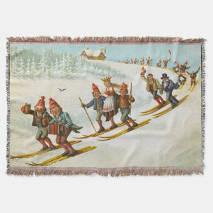 Weihnachtskarte mit Bauernhochzeit Wilhelm Larsen Decke