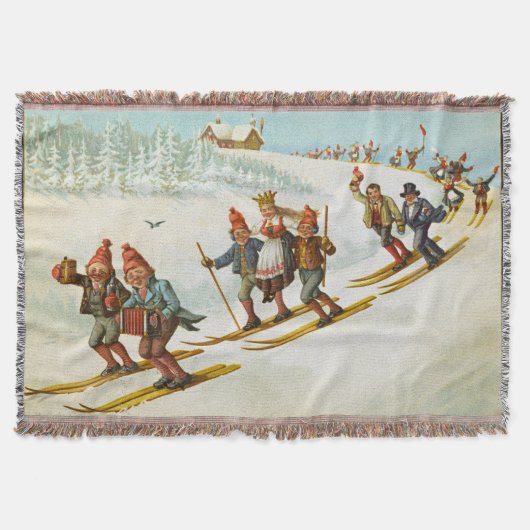 Weihnachtskarte mit BauernWedding Wilhelm Larsen Decke (Vorderseite)