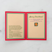 Weihnachtskarte mit Baumkronen-Klimt-Stil Wasserfa Karte (Innenseite)