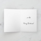 Weihnachtskarte mit bezaubernder Tischkatze Dankeskarte (Innenseite)