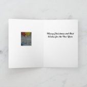 Weihnachtskarte mit Büchern Feiertagskarte (Innenseite)