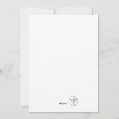 Weihnachtskarte mit Bunny Feiertagskarte (Rückseite)