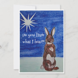 Weihnachtskarte mit Bunny Feiertagskarte