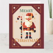 Weihnachtskarte mit Candy Cane Karte (Vorderseite)