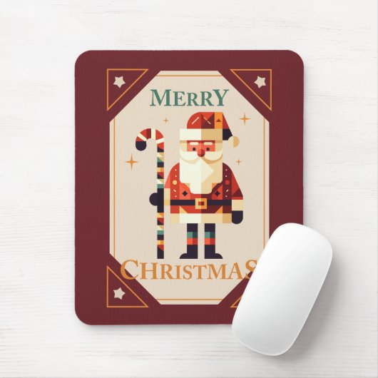 Weihnachtskarte mit Candy Cane Mousepad (Mit Mouse)