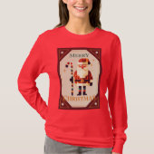 Weihnachtskarte mit Candy Cane T-Shirt (Vorderseite)