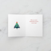 Weihnachtskarte mit Carpenter Santa Clause Feiertagskarte (Innenseite)