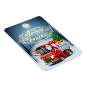Weihnachtskarte mit Cartoon Santa`s LKW Magnet (Rechte Seite)