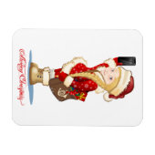 Weihnachtskarte mit Cartoon Snow Maiden - Postman Magnet (Horizontal)