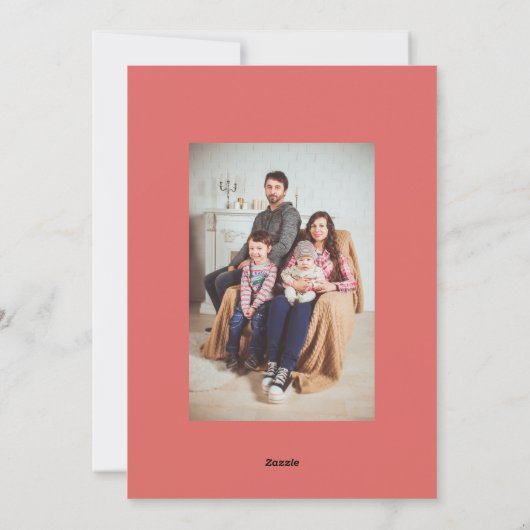 Weihnachtskarte mit deinen eigenen Fotos - Vorlage (Rückseite)