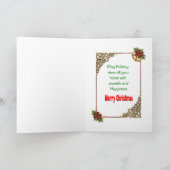 Weihnachtskarte mit dem Weihnachtsmann Karte (Innenseite)