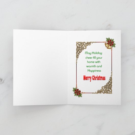 Weihnachtskarte mit dem Weihnachtsmann Karte (Innenseite)