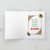 Weihnachtskarte mit dem Weihnachtsmann Karte (Innenseite)