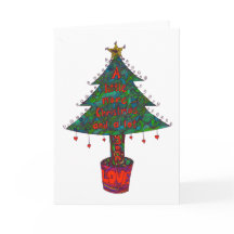 Weihnachtskarte mit einer anderen Art Baum