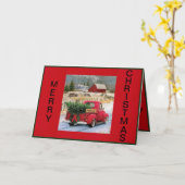 Weihnachtskarte mit einer Herzwärmenlandschaft Karte (Gelbe Blume)