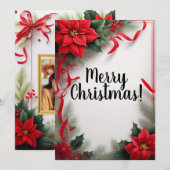 Weihnachtskarte mit Einzelbild Feiertagskarte (Vorne/Hinten)