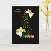 Weihnachtskarte mit Engeln Karte (Gelbe Blume)