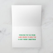 Weihnachtskarte mit Eselnase Feiertagskarte (Innenseite)