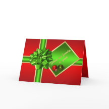 Weihnachtskarte mit Familien-Foto-Einsatz