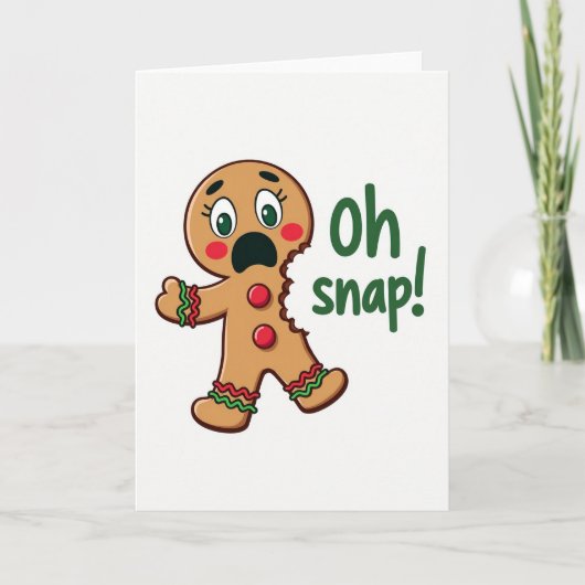 Weihnachtskarte mit fantastischem Keks Karte (Vorderseite)
