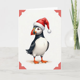 Weihnachtskarte mit fantastischem Seevogel Karte