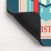 Weihnachtskarte mit festlicher Geschenkboxen Mousepad (Ecke)