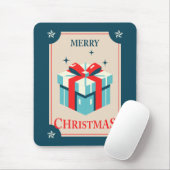 Weihnachtskarte mit festlicher Geschenkboxen Mousepad (Mit Mouse)
