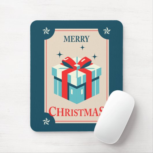 Weihnachtskarte mit festlicher Geschenkboxen Mousepad (Mit Mouse)