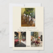 Weihnachtskarte mit Foto Feiertagskarte (Rückseite)