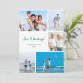 Weihnachtskarte mit Fotos Template Modern Feiertagskarte (Stehend Vorderseite)