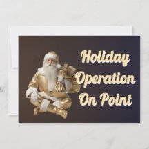 Weihnachtskarte mit fröhlicher Party 