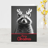 Weihnachtskarte mit Geweihtier Karte (Gelbe Blume)