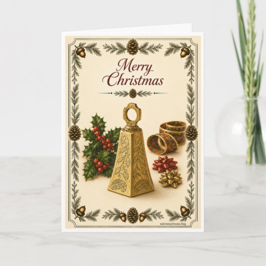 Weihnachtskarte - mit Glocke Karte (Vorderseite)