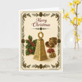 Weihnachtskarte - mit Glocke Karte (Gelbe Blume)