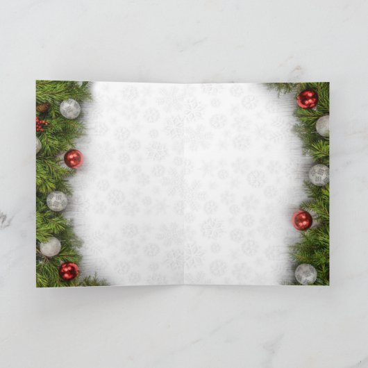 Weihnachtskarte mit Glocken Karte (Innenseite)