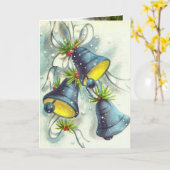 Weihnachtskarte mit Glocken Karte (Gelbe Blume)