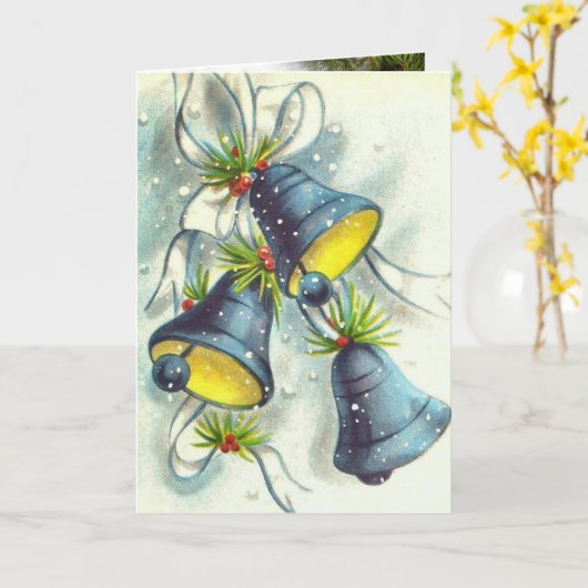 Weihnachtskarte mit Glocken Karte (Gelbe Blume)