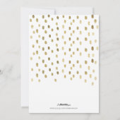 Weihnachtskarte mit Goldfolieneffekt Feiertagskarte (Rückseite)