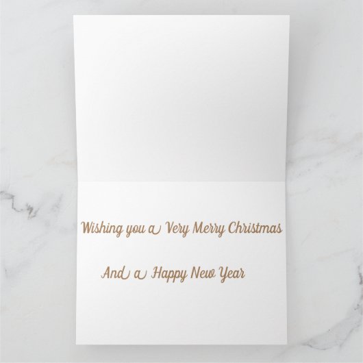 Weihnachtskarte mit Grotto und Nutcrackers Karte (Innenseite)