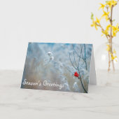 Weihnachtskarte mit Grußkarte der Kardinalsaison Karte (Gelbe Blume)