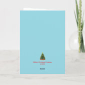 Weihnachtskarte mit Gürteltier Feiertagskarte (Rückseite)