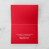 Weihnachtskarte mit Heiligen Karte (Innenseite)