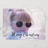 Weihnachtskarte mit Ihrem Foto Feiertagskarte (Vorne/Hinten)