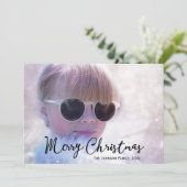 Weihnachtskarte mit Ihrem Foto Feiertagskarte (Stehend Vorderseite)