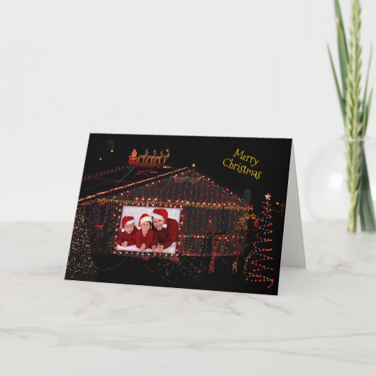 Weihnachtskarte mit Ihrem Foto Feiertagskarte (Vorderseite)
