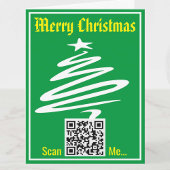 Weihnachtskarte mit Ihrem QR-Code